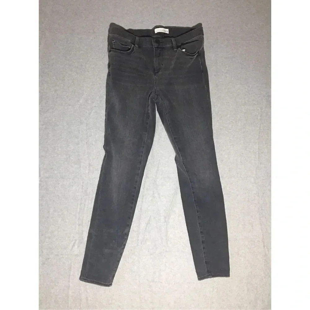 Womens Loft Jeans Size 4 Skinny Jegging Casual Classic Basic Closet Staple Grey